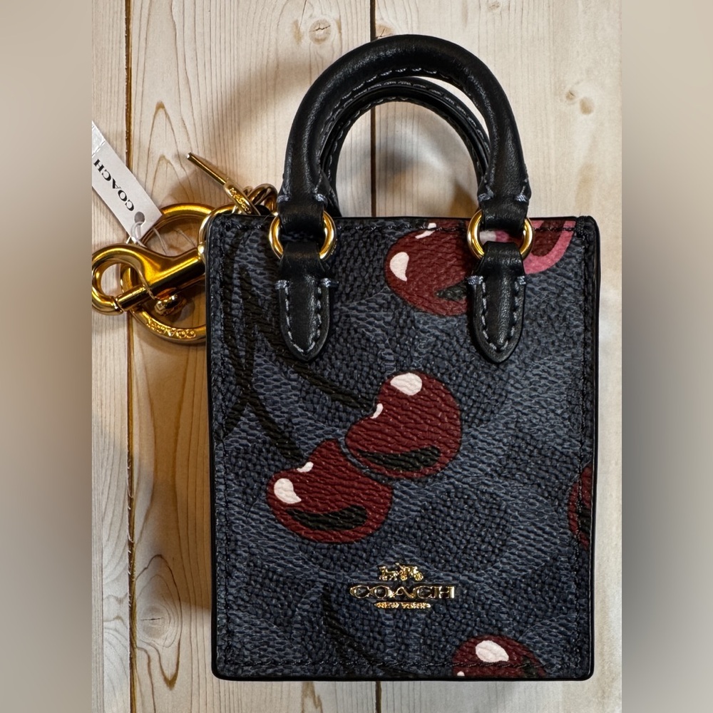Coach Cherry Mini Tote Bag Charm CZ084 🍒
Gold/Denim Multi • Brand New with Tags